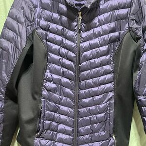 32 Degrees Women's Blue and Black Puffer Jacket